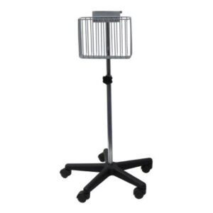 Blood Pressure Monitor Cart IntelliSense Stainless Steel 22 Inch Silver 5-7/8 X 12 X 21-1/2 Inch Basket, 11 X 12 Inch Platform