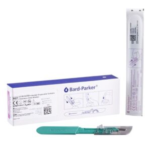 Safety Scalpel Bard-Parker Conventional No. 15 Stainless Steel / Plastic Nonslip Grip Handle with Centimeter Scale Sterile Disposable