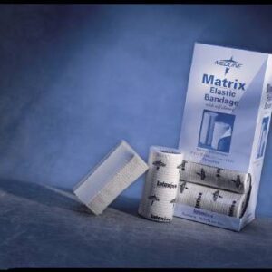 Elastic Bandage Matrix 4 Inch X 5 Yard Double Hook and Loop Closure Natural Sterile Medium Compression