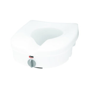 Raised Toilet Seat Carex E-Z Lock 5 Inch Height Standard / Elongated 300 lbs. Weight Capacity