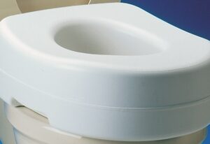 Raised Toilet Seat Carex 5-1/2 Inch Height Standard / Elongated 300 lbs. Weight Capacity