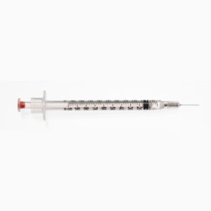 Safety Insulin Syringe with Needle VanishPoint 1 mL 1/2 Inch 29 Gauge Retractable Safety Needle Regular Wall