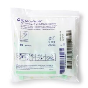 BD Microtainer Capillary Blood Collection Tube Lithium Heparin / Separator Gel Additive 400 ?L to 600 ?L BD Microgard Closure Plastic Tube