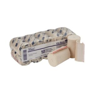 Elastic Bandage EZe-Band LF 3 Inch X 5 Yard Double Hook and Loop Closure Tan NonSterile Standard Compression