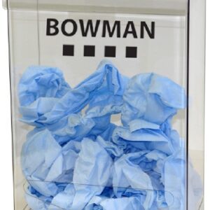 PPE Dispenser BOWMAN Wall Mount 1-Compartment Clear 5.83 X 12.27 X 17.03 Inch PETG Plastic
