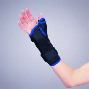 Wrist / Thumb Brace Premium Low Profile Tietex Right Hand Black Medium