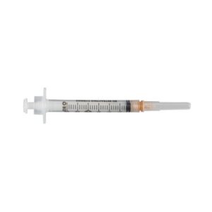 Safety Hypodermic Syringe with Needle Integra 3 mL 1 Inch 25 Gauge Retractable Safety Needle Thin Wall