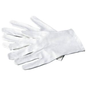 Infection Control Glove Soft Hands X-Large Cotton White Wrist Length Hemmed Cuff NonSterile