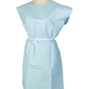 Patient Exam Gown Apex Medium / Large Blue Disposable