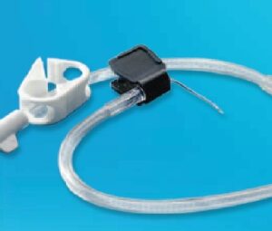 Huber Infusion Set Kawasumi 19 Gauge 1 Inch 8 Inch Tubing Without Port