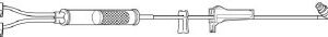 IV Pump Set Clearlink Pump 1 Port 10 Drops / mL Drip Rate 170 to 260 Micron Filter 112 Inch Tubing Blood / Solution