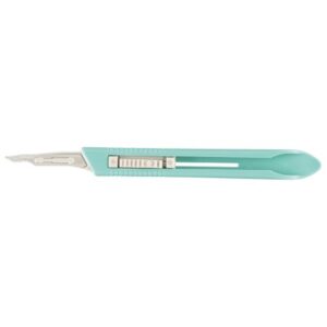 Safety Scalpel Miltex No. 15 Stainless Steel / Plastic Classic Grip Handle Sterile Disposable
