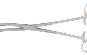 Hysterectomy Forceps Miltex Pean 9 Inch Length OR / Surgical Grade German Stainless Steel NonSterile Locking Finger Ring Handle Curved Serrated Tips