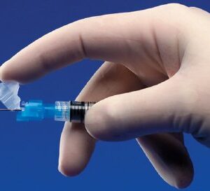 Safety Hypodermic Syringe with Needle Monoject Magellan 3 mL 1 Inch 25 Gauge Sliding Safety Needle Regular Wall