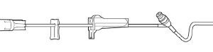 Primary IV Administration Set Clearlink Gravity 1 Port 60 Drops / mL Drip Rate Without Filter 76 Inch Tubing Solution