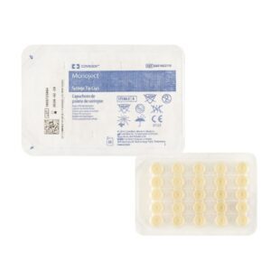 Syringe Tip Cap Monoject Polyolefin Plastic, Sterile, Disposable