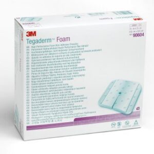 Foam Dressing 3M Tegaderm High Performance 3-1/2 X 3-1/2 Inch Without Border Film Backing Nonadhesive Fenestrated Square Sterile