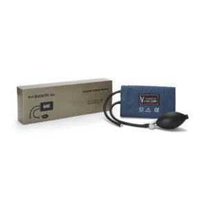 Reusable Blood Pressure Cuff and Bulb Calibrated V-Lok 33 to 47 cm Arm Polyester Fabric Cuff Large Adult Cuff