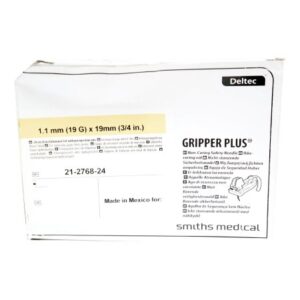 Huber Infusion Set Gripper Plus 19 Gauge 3/4 Inch 8 Inch Tubing Without Port