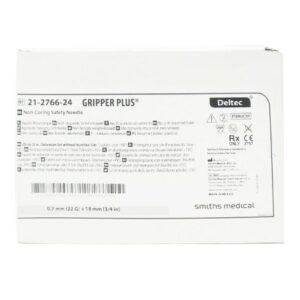 Huber Infusion Set Gripper Plus 22 Gauge 3/4 Inch 8 Inch Tubing Without Port