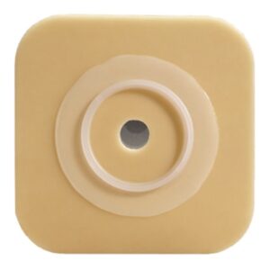 Ostomy Barrier Sur-Fit Natura Durahesive Trim to Fit, Extended Wear Adhesive Tape Borders 32 mm Flange Sur-Fit Natura System 4 X 4 Inch