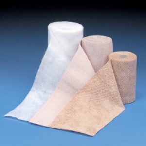 3 Layer Compression Bandage System DeWrap Multiple Sizes Tape Closure Tan / White NonSterile 30 to 40 mmHg