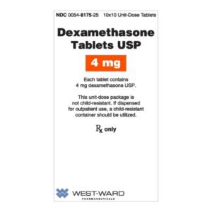 Dexamethasone 4 mg Tablet 100 Tablets