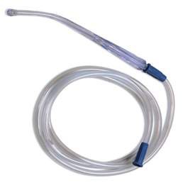 Suction Tube Handle with Tubing Curity Curved Type Bulb Tip Yankauer Style Vented Sterile