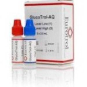 Diabetes Management Test Control Set GlucoTrol-AQ Blood Glucose Test Low Level / High Level 2 mL