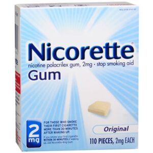 Stop Smoking Aid Nicorette 2 mg Strength Gum