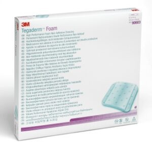 Foam Dressing 3M Tegaderm High Performance 8 X 8 Inch Without Border Film Backing Nonadhesive Square Sterile