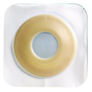 Ostomy Barrier Sur-Fit Natura Precut, Extended Wear Durahesive Adhesive 57 mm Flange Sur-Fit Natura System Hydrocolloid 2 Inch Opening 5 X 5 Inch