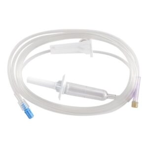 Primary IV Administration Set Kawasumi Gravity 1 Port 10 Drops / mL Drip Rate Without Filter 84 Inch Tubing Solution Without Flow Regulator