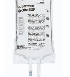 Dextrose / Water, Preservative Free 5% IV Solution 250 mL
