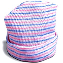 Infant Hat Life Trace Pink / Blue Stripes Infant