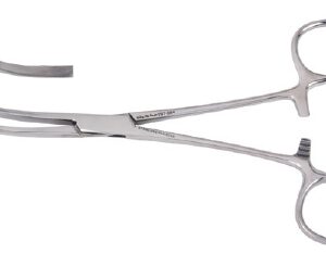 Tube Occluding Forceps Vantage St. Vincent 6-1/4 Inch Length Floor / Office Grade Pakistani Stainless Steel NonSterile Locking Finger Ring Handle Curved Blunt Smooth Tips
