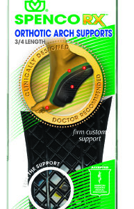 Orthotic Arch Support Spenco Rx Arch and Heel Support Foam / Nylon Male 12 to 13