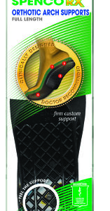 Orthotic Arch Support Spenco Rx Medium Density Foam / Nylon Female 10 to 12 / Male 9 to 11