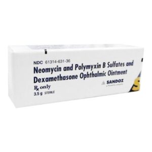 Neomycin Sulfate / Polymyxin B Sulfate / Dexamethasone 3.5 – 10,000 – 0.1 Ophthalmic Ointment 3.5 Gram