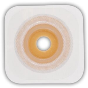 Ostomy Barrier Esteem synergy Trim to Fit, Extended Wear Durahesive Adhesive 100 mm Flange Hydrocolloid 7/8 to 1-1/4 Inch Opening 4 X 4 Inch