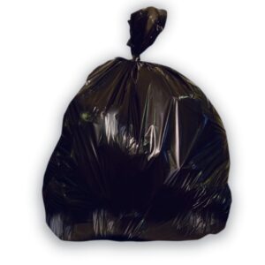 Trash Bag Heritage 16 gal. Black LLDPE 0.50 mil 24 X 32 Inch Star Seal Bottom Flat Pack