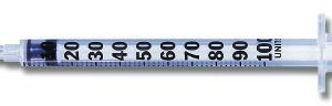 Standard Tuberculin Syringe with Needle PrecisionGlide 1 mL 1/2 Inch 27 Gauge NonSafety Regular Wall