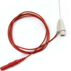 EMG Needle Electrode with Leadwire Teca MyoJect 26 Gauge X 1-1/2 Inch Needle Length X 30 Inch Lead Length Coated Stainless Steel Sterile Sharp Needle Tip Disposable
