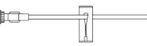 IV Extension Set Needle-Free Port Standard Bore 6 Inch Tubing Without Filter