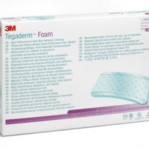 Foam Dressing 3M Tegaderm High Performance 4 X 8 Inch Without Border Film Backing Nonadhesive Rectangle Sterile