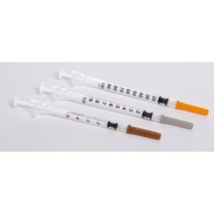 Safety Tuberculin Syringe with Needle Sol-Care 1 mL 1/2 Inch 27 Gauge Retractable Safety Needle Regular Wall