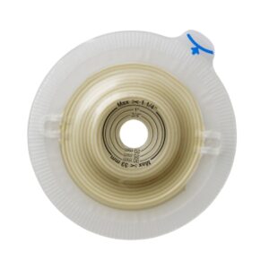 Ostomy Barrier Assura Trim to Fit, Extra Extended Wear Spiral Adhesive 60 mm Flange Blue Code System Synthetic Resin 5/8 to 1-11/16 Inch Opening