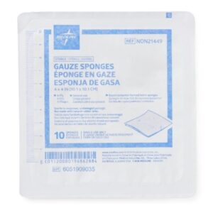 Nonwoven Sponge Avant Gauze 4 X 4 Inch 4-Ply Sterile 10 Per Tray