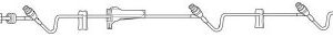 IV Pump Set Continu-Flo Gravity / Pump 3 Ports 10 Drops / mL Drip Rate Without Filter 105 Inch Tubing Solution