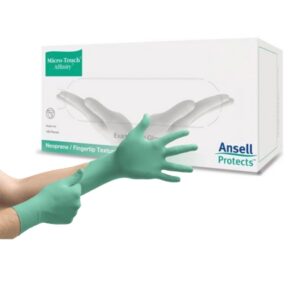 Exam Glove Micro-Touch Affinity X-Large NonSterile Polychloroprene Standard Cuff Length Textured Fingertips Green Chemo Tested